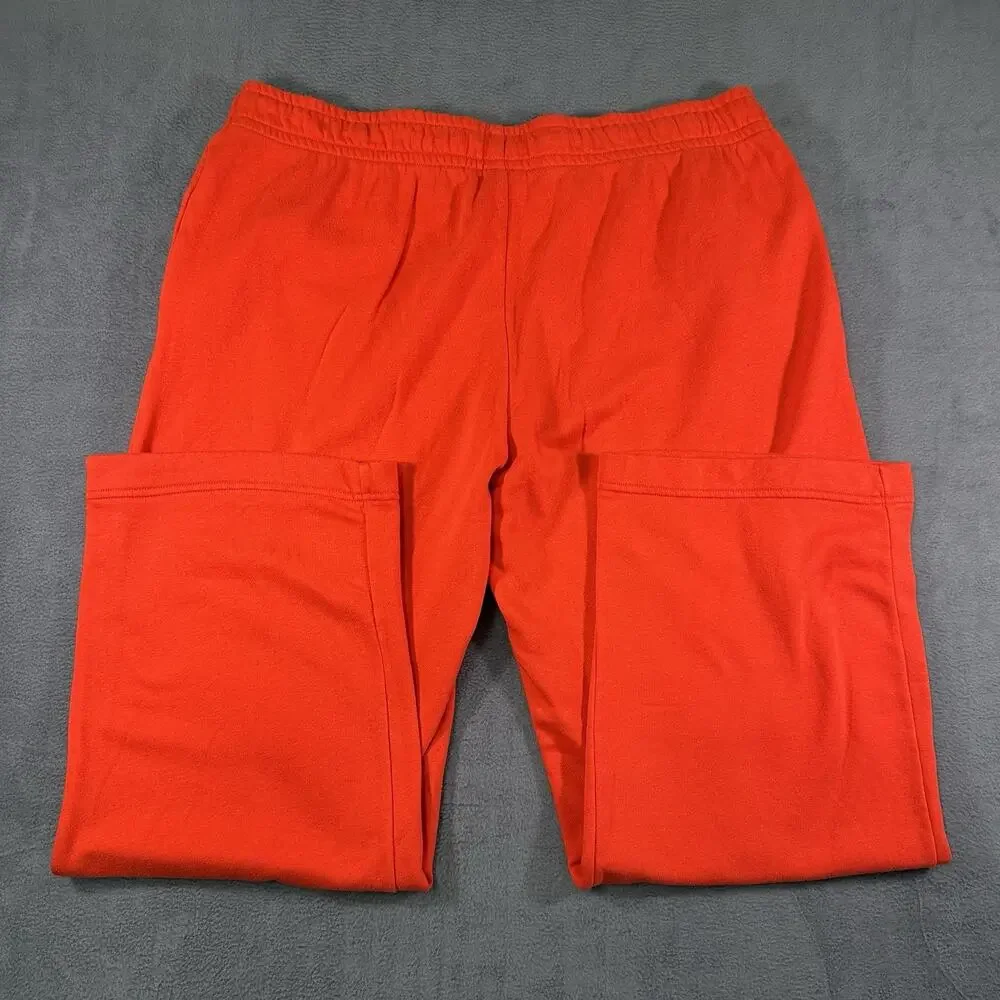 NIKE Women's Sweatpants X-Large Loose Fit Fleece Pants BV4093-673 Orange - Picture 8 of 8